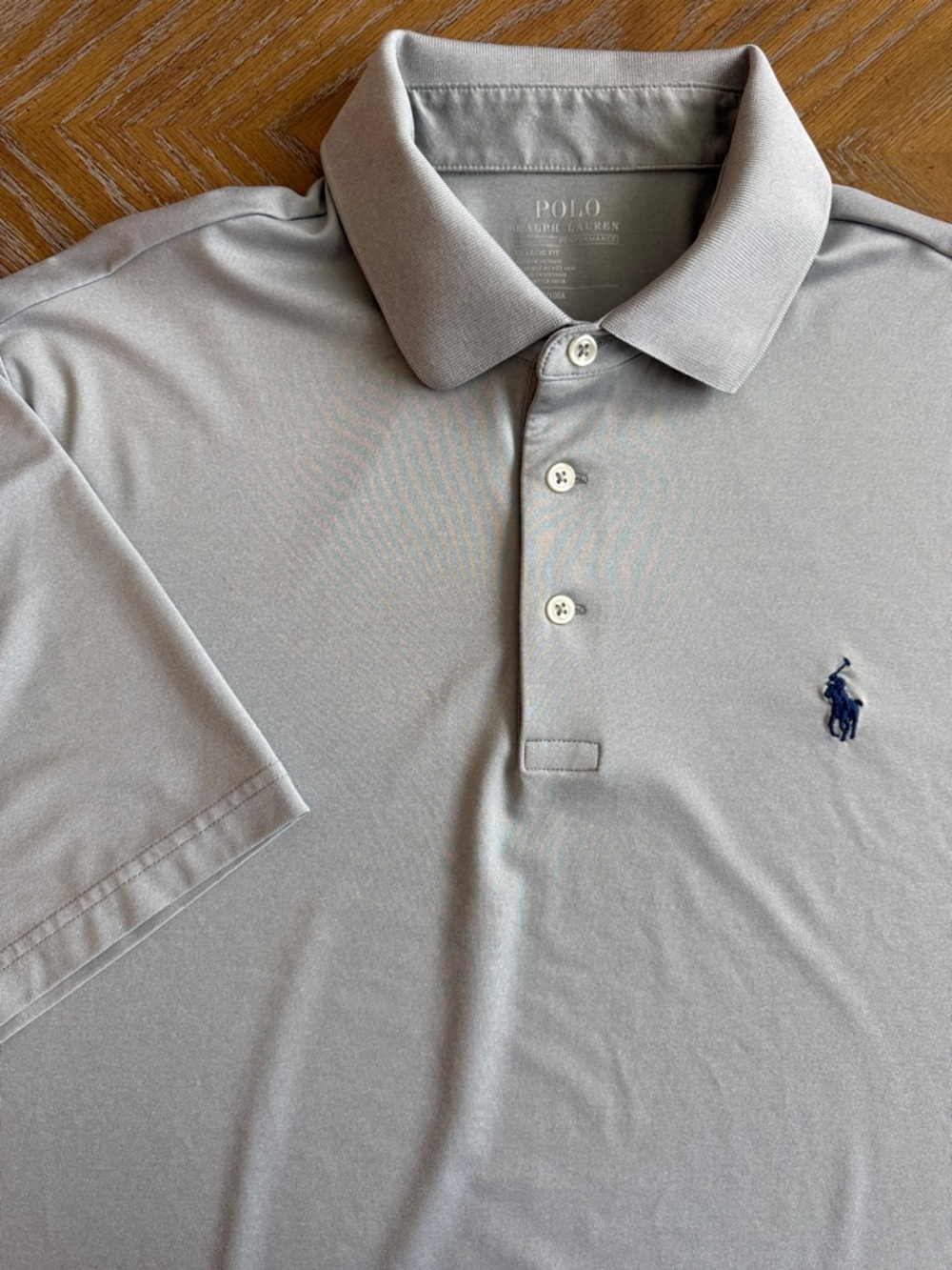 Polo by Ralph Lauren Gray Polo with Navy Pony